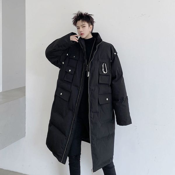 2021 winter new men's sleeves warm parkas women's solid color long coats korean streetwear casual oversize clothes fkpg, Black
2021 winter new men's sleeves warm parkas women's solid color long coats korean streetwear casual oversize clothes fkpg, Black