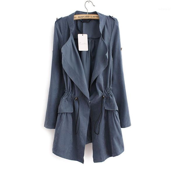 2018 korean casual trench coat autumn winter elegant drawstring waist long trench for women plus size roupas feminina, Tan;black 
2018 korean casual trench coat autumn winter elegant drawstring waist long trench for women plus size roupas feminina, Tan;black