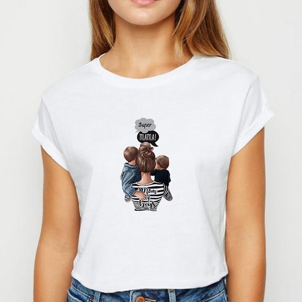 plus size super mom tshirt women spring summer t shirt harajuku persionalized casual short sleeve o-collar t-shirt, White 
plus size super mom tshirt women spring summer t shirt harajuku persionalized casual short sleeve o-collar t-shirt, White