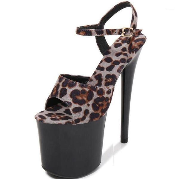 fashion 2020 summer women's sandals flock leopard print buckle 16.5cm thin high heels open toed waterproof platform women shoes1, Black
fashion 2020 summer women's sandals flock leopard print buckle 16.5cm thin high heels open toed waterproof platform women shoes1, Black