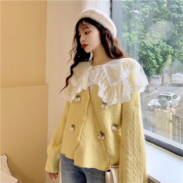 2021 New Kawaii Female Beautiful White Shirt 2 Piece Defines Fall Peter Pan Collar Mesh Cardigan Two Pcs Suits 4YQV, Gray
2021 New Kawaii Female Beautiful White Shirt 2 Piece Defines Fall Peter Pan Collar Mesh Cardigan Two Pcs Suits 4YQV, Gray