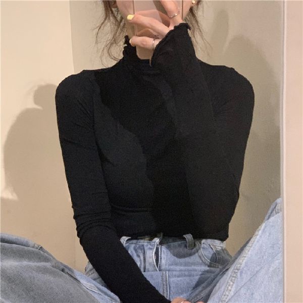 5nanc high neckline style slim fitting 2020 autumn korean early fashion new autumn thin coat t-shirt ins long sleeve t-shirt for wome, White
5nanc high neckline style slim fitting 2020 autumn korean early fashion new autumn thin coat t-shirt ins long sleeve t-shirt for wome, White