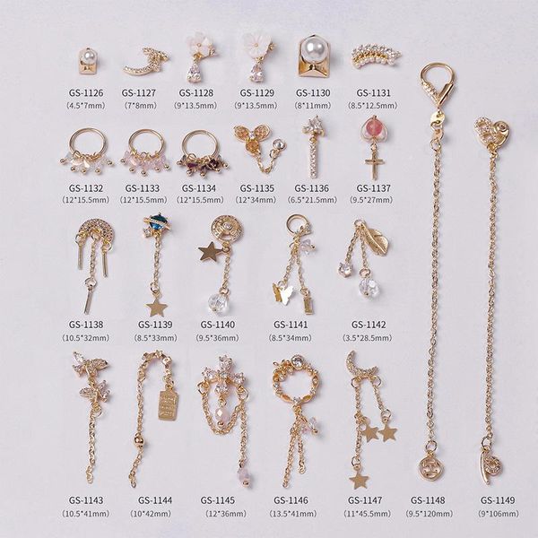 nail art decorations 2pcs metal zircon pearl shell flower jewelry long&short tassel chain decoration alloy accessories, Silver;gold
nail art decorations 2pcs metal zircon pearl shell flower jewelry long&short tassel chain decoration alloy accessories, Silver;gold