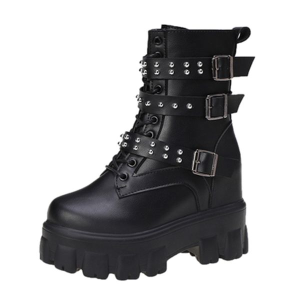 new autumn 2021 chunky winter women punk metal buckle boots super high heels women's shoes concealed 65gn, Black
new autumn 2021 chunky winter women punk metal buckle boots super high heels women's shoes concealed 65gn, Black