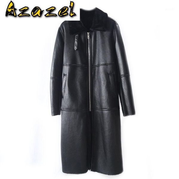 yolanfairy long genuine leather jacket natural sheep shearling women's windbreaker 2020 real fur coat women clothes1, Black
yolanfairy long genuine leather jacket natural sheep shearling women's windbreaker 2020 real fur coat women clothes1, Black