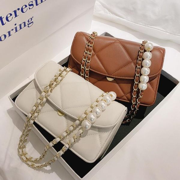 lattice flap crossbody bag 2021 fashion new pu leather women's designer handbag pearl chain shoulder messenger bag
lattice flap crossbody bag 2021 fashion new pu leather women's designer handbag pearl chain shoulder messenger bag