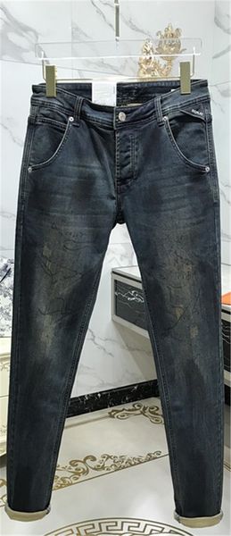 new arrival mens designer casual autumn luxury trousers famous brand zipper designer slim skinny jeans fashion hip hop denim, Blue
new arrival mens designer casual autumn luxury trousers famous brand zipper designer slim skinny jeans fashion hip hop denim, Blue