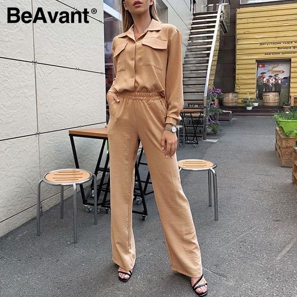 beavant office lady khaki autumn winter sets high street fashion long sleeve female suits v-neck chic pocket women sets 2020, Black;white
beavant office lady khaki autumn winter sets high street fashion long sleeve female suits v-neck chic pocket women sets 2020, Black;white