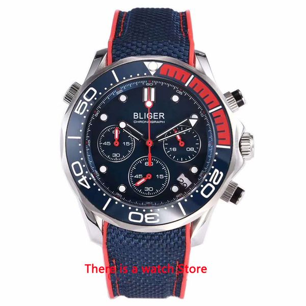 bliger 41mm vk quartz wristwatch men sapphire glass luminous waterproof rubber strap date sport chronograph function watch men t200409, Slivery;brown
bliger 41mm vk quartz wristwatch men sapphire glass luminous waterproof rubber strap date sport chronograph function watch men t200409, Slivery;brown