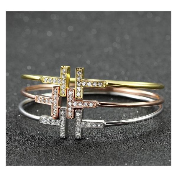 gold plated adjustable cz crystal pulsera double t shaped metal cuff bracelets&bangle open cross charm bra sqcagb dh_seller2010, Black
gold plated adjustable cz crystal pulsera double t shaped metal cuff bracelets&bangle open cross charm bra sqcagb dh_seller2010, Black