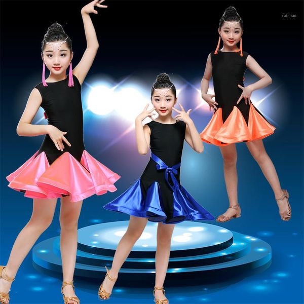 children's latin dance skirt girls practice clothes costumes latin dance performance clothing competition dresses1, Black;red
children's latin dance skirt girls practice clothes costumes latin dance performance clothing competition dresses1, Black;red
