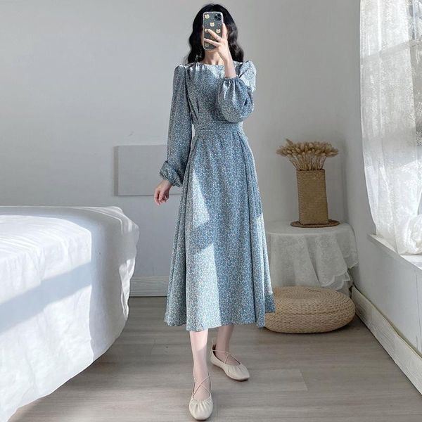 women 2021 autumn new fashion long print dresses female o-neck loose vestidos ladies lantern sleeve lace-up dress v396, Black;gray
women 2021 autumn new fashion long print dresses female o-neck loose vestidos ladies lantern sleeve lace-up dress v396, Black;gray