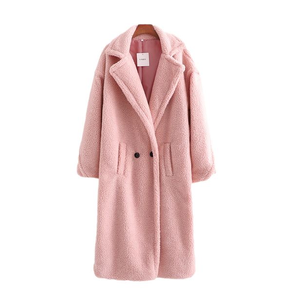 2021 new elegant women grain cashmere overcoat fashion ladies turn down collar coats streetwear female chic solid pink outercoat 3ln0, Black
2021 new elegant women grain cashmere overcoat fashion ladies turn down collar coats streetwear female chic solid pink outercoat 3ln0, Black