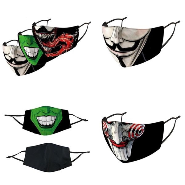 reusable 18 colors clown face mask elastic ear hooks women men funny masks pm2.5 filter changable facemask with bag sport daily use f102107, Black;white
reusable 18 colors clown face mask elastic ear hooks women men funny masks pm2.5 filter changable facemask with bag sport daily use f102107, Black;white