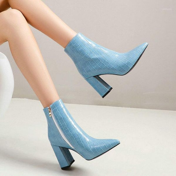 2020 new pu leather women ankle boots fashion pointed toe square heel women shoes zipper ladies winter shoes big size 34-431, Black
2020 new pu leather women ankle boots fashion pointed toe square heel women shoes zipper ladies winter shoes big size 34-431, Black