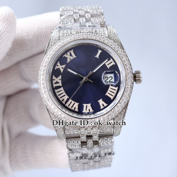5 styles 41mm date automatic mens watch 116300 blue roman dial sapphire diamond case new gents sport watches stainless steel full diamond br, Slivery;brown
5 styles 41mm date automatic mens watch 116300 blue roman dial sapphire diamond case new gents sport watches stainless steel full diamond br, Slivery;brown
