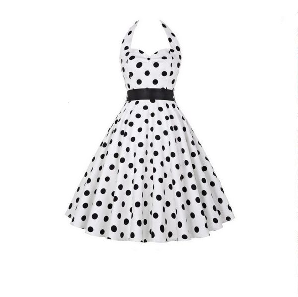 50s new women's hepburn waist style closing slim wave point big swing dress, Black;gray
50s new women's hepburn waist style closing slim wave point big swing dress, Black;gray