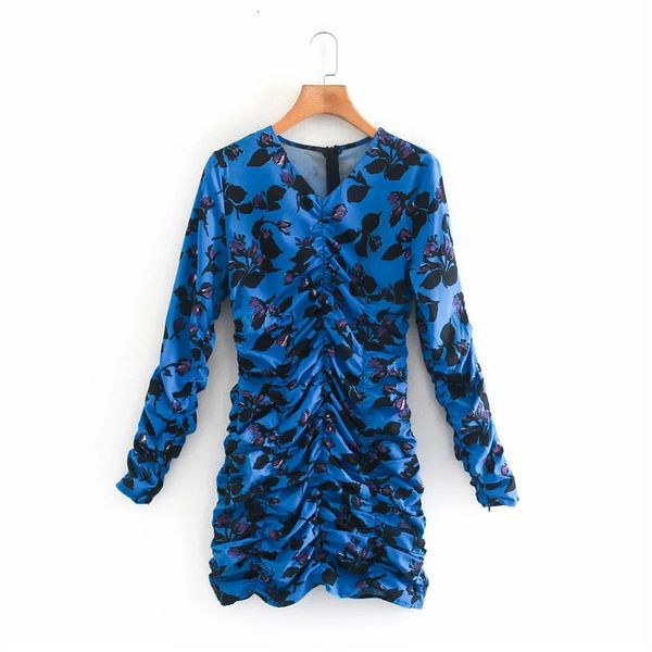 2021 new blue print draped mini women vintage v-neck long sleeve elastic ruched short dress woman back zip ladies dresses pojw, Black;gray
2021 new blue print draped mini women vintage v-neck long sleeve elastic ruched short dress woman back zip ladies dresses pojw, Black;gray