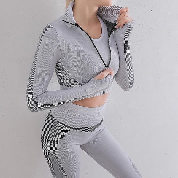 yoga outfits women 2pcs seamless set sport suit tracksuit long sleeves high waist leggings gym clothes sports, White;red
yoga outfits women 2pcs seamless set sport suit tracksuit long sleeves high waist leggings gym clothes sports, White;red