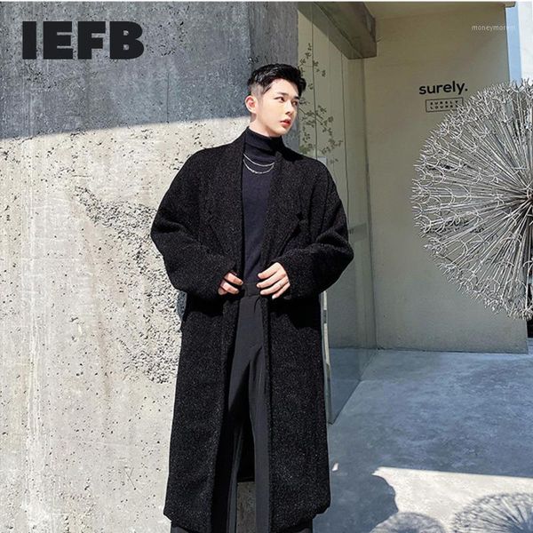 men's wool & blends iefb 2021 autumn winter men's thickness woolen coat single button loose big size mid length fashion clothes hi, Black
men's wool & blends iefb 2021 autumn winter men's thickness woolen coat single button loose big size mid length fashion clothes hi, Black
