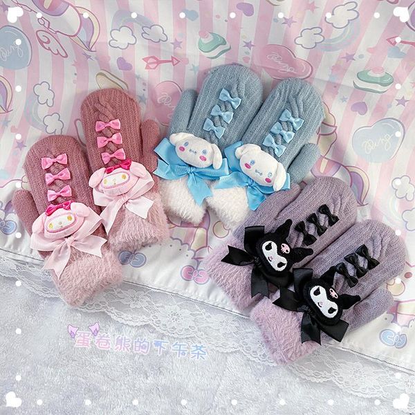five fingers gloves 2021 japanese cute cinnamon dog bowknot girl winter thickening plus velvet warmth student harajuku soft sister kawaii, Blue;gray
five fingers gloves 2021 japanese cute cinnamon dog bowknot girl winter thickening plus velvet warmth student harajuku soft sister kawaii, Blue;gray