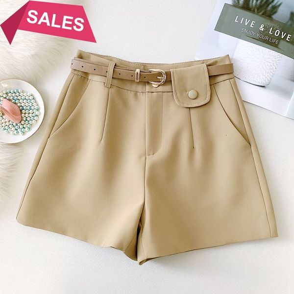 2021 new summer women solid loose casual trousers high waist black wide leg ol shorts work wear clothes with belt 826t, White;black
2021 new summer women solid loose casual trousers high waist black wide leg ol shorts work wear clothes with belt 826t, White;black