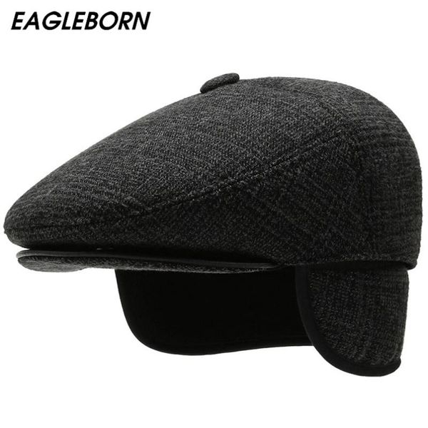 berets winter dad hat cap men ear protection grandpa middle-aged elderly warm beret lattice, Blue;gray
berets winter dad hat cap men ear protection grandpa middle-aged elderly warm beret lattice, Blue;gray