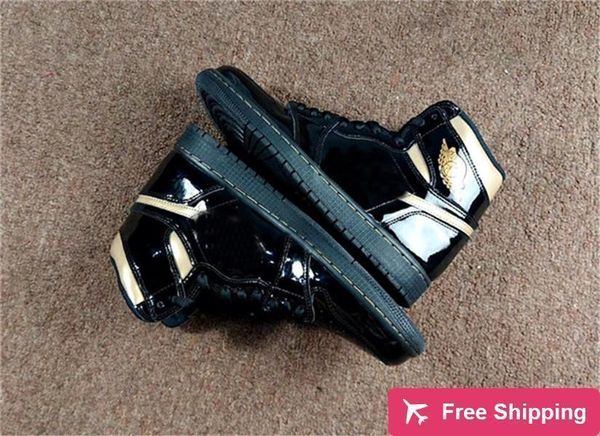 2021 authentic 1 high og black metallic gold patent leather men women dress shoes sports sneakers with box 555088-032
2021 authentic 1 high og black metallic gold patent leather men women dress shoes sports sneakers with box 555088-032