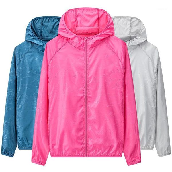 running jackets factory wholesale summer sun protection clothing women breathable jacket men's ultra-thin skin, Black;red