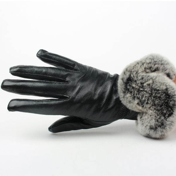 genuine sheep leather gloves rabbit fur lady winter fashion women warm real lamb skin velvet windproof, Blue;gray
genuine sheep leather gloves rabbit fur lady winter fashion women warm real lamb skin velvet windproof, Blue;gray