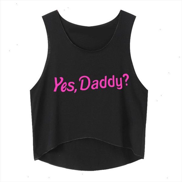 shirt women yes daddy letter print sleeveless crop female summer beach tank 80321 drop shipping, White
shirt women yes daddy letter print sleeveless crop female summer beach tank 80321 drop shipping, White