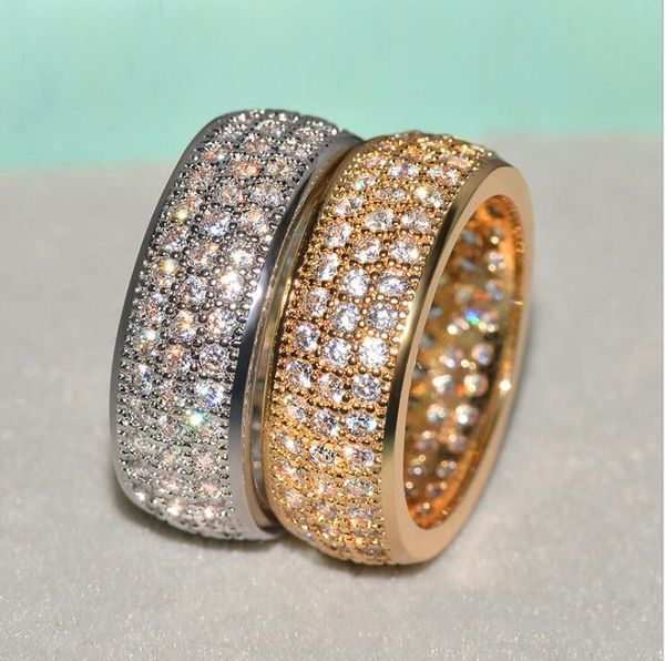choucong luxury jewelry 925 sterling silver&gold fill pave white sapphire cz diamond popular party women wedding bridal ring for lover gift, Slivery;golden
choucong luxury jewelry 925 sterling silver&gold fill pave white sapphire cz diamond popular party women wedding bridal ring for lover gift, Slivery;golden