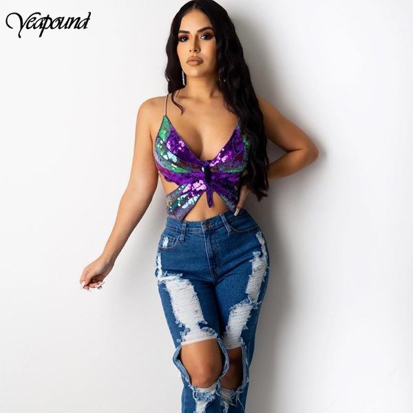 summer multi-color bandage butterfly sequin womenlace up tank t shirt backless bandage sequin butterfly crop, White
summer multi-color bandage butterfly sequin womenlace up tank t shirt backless bandage sequin butterfly crop, White