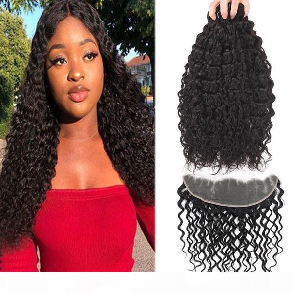 remy 9a brazilian hair water wave with 13x4 ear to ear lace frontal closure body deep wave kinky curly water with 13x4 frontal closure, Black
remy 9a brazilian hair water wave with 13x4 ear to ear lace frontal closure body deep wave kinky curly water with 13x4 frontal closure, Black