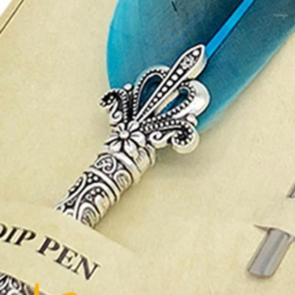 vintage feather quill dip fountain pen calligraphy retro style writing stationery supply1
vintage feather quill dip fountain pen calligraphy retro style writing stationery supply1