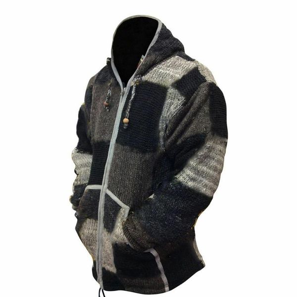 men's sweaters drawstring hooded sweater men england style spliced retro zipper patchwork pockets knitted autumn winter male, White;black
men's sweaters drawstring hooded sweater men england style spliced retro zipper patchwork pockets knitted autumn winter male, White;black
