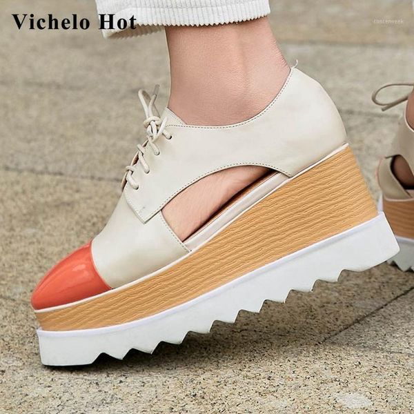 dress shoes vichelo elegant lady mixed colors genuine leather square toe thick bottom wedges high street fashion women pumps l571, Black
dress shoes vichelo elegant lady mixed colors genuine leather square toe thick bottom wedges high street fashion women pumps l571, Black