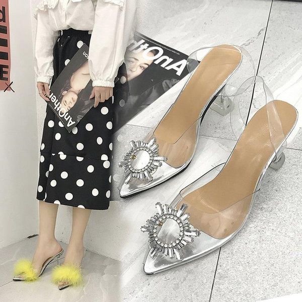 sandals 2021 pvc shoes woman feather transparent high heels fur pumps women peep toe mules lady large size, Black
sandals 2021 pvc shoes woman feather transparent high heels fur pumps women peep toe mules lady large size, Black