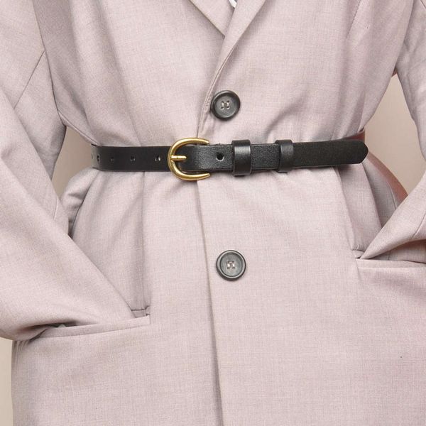 dress women's decoration with sweater skirt black belt head leather narrow version simple versatile, Black;brown
dress women's decoration with sweater skirt black belt head leather narrow version simple versatile, Black;brown