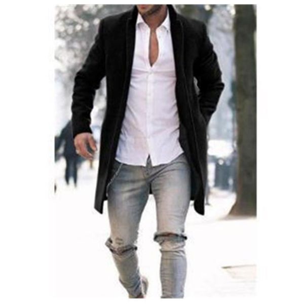 2020 korean-style autumn and winter woolen coat foreign trade windbreaker men's outerwear trend of fashion mid-length windbreake, Black
2020 korean-style autumn and winter woolen coat foreign trade windbreaker men's outerwear trend of fashion mid-length windbreake, Black