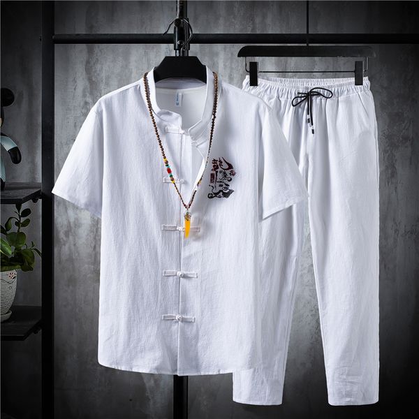 2021 (shirt Pants) Summer Cotton and Linen Quality Shirts Embroidered Short Sleeve Men's Size -5xl QLUQ, Gray
2021 (shirt Pants) Summer Cotton and Linen Quality Shirts Embroidered Short Sleeve Men's Size -5xl QLUQ, Gray