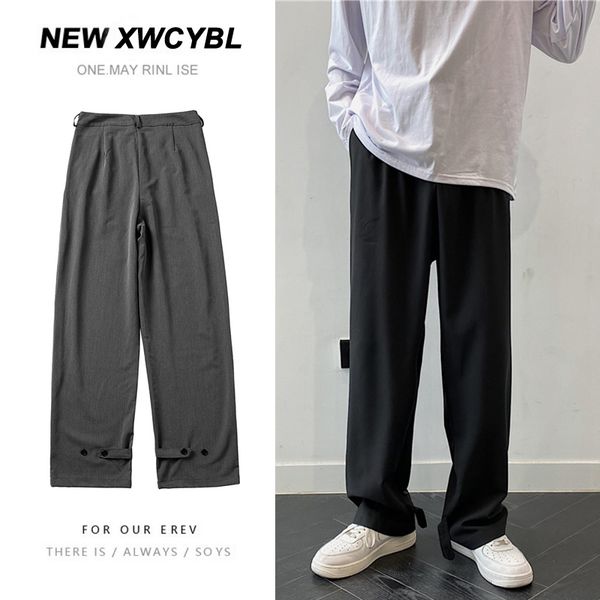 korean style wide leg pants men's fashion business casual suit pants men streetwear loose straight dress pants mens trousers, Black
korean style wide leg pants men's fashion business casual suit pants men streetwear loose straight dress pants mens trousers, Black