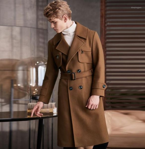 men's wool & blends s-6xl 2021 autumn men clothing long design woolen trench coat outerwear winter slim plus size business casual overc, Black
men's wool & blends s-6xl 2021 autumn men clothing long design woolen trench coat outerwear winter slim plus size business casual overc, Black