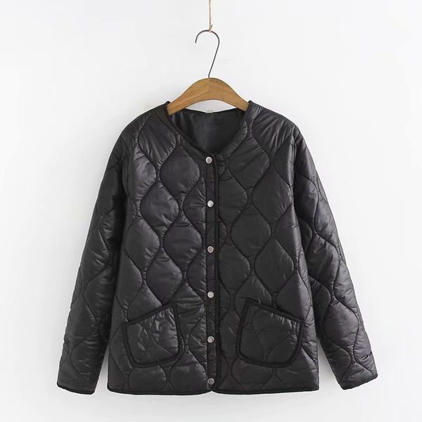 plus size women's winter coats thin padded officewear jackets casual oversized outwear c1106, Black;brown 
plus size women's winter coats thin padded officewear jackets casual oversized outwear c1106, Black;brown