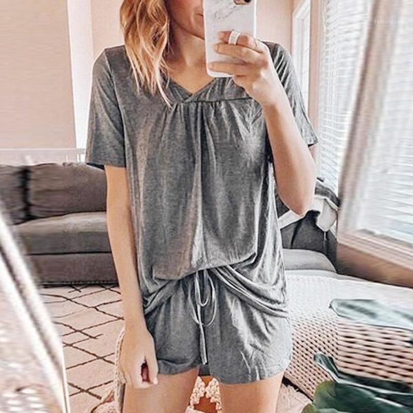 2 piece set women pajamas tracksuit sets leisure summer wear lounge wear suit home +pants vetement femme, White
2 piece set women pajamas tracksuit sets leisure summer wear lounge wear suit home +pants vetement femme, White