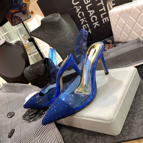 2020 summer new women's shoes rhinestone transparent word with high-heeled fairy sandals, Black
2020 summer new women's shoes rhinestone transparent word with high-heeled fairy sandals, Black