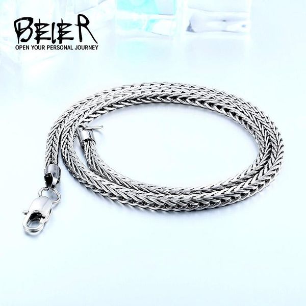 beier 316l stainless steel necklace twist trendy square chain necklace boy/man silver color for man gift bn1033
beier 316l stainless steel necklace twist trendy square chain necklace boy/man silver color for man gift bn1033