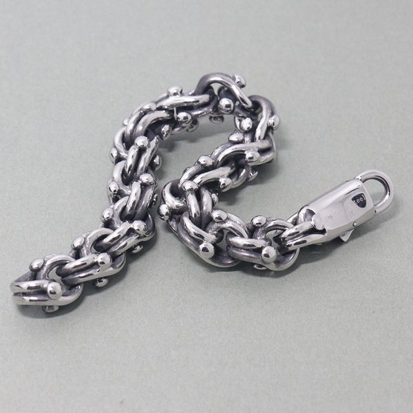 23cm 316l stainless steel jewelry long friendship bracelets vintage personalized leaf chain bracelet for men, Black
23cm 316l stainless steel jewelry long friendship bracelets vintage personalized leaf chain bracelet for men, Black