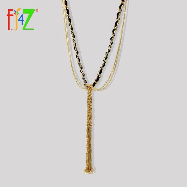 pendant necklaces f.j4z women long collar fashion tasssel leather wrapped chain necklace accessories pendientes gancho, Silver
pendant necklaces f.j4z women long collar fashion tasssel leather wrapped chain necklace accessories pendientes gancho, Silver