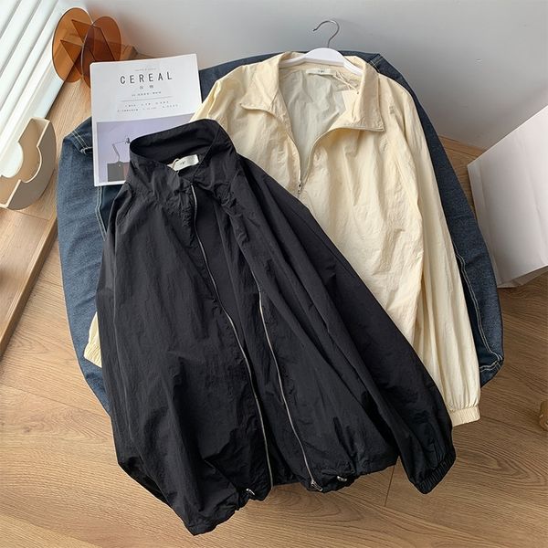 fdo2u korean color zipperjacket zipperearly autumn zipper cardigan thin collar soft color stand women's drawstring sportswear soft simp, White;black
fdo2u korean color zipperjacket zipperearly autumn zipper cardigan thin collar soft color stand women's drawstring sportswear soft simp, White;black
